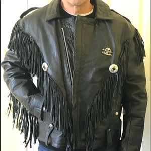 Men’s Fringed Leather Jacket
